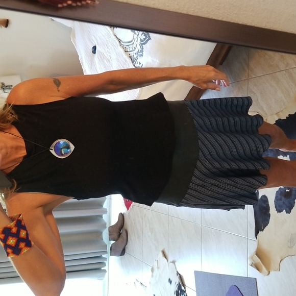 Halo Lambs Leather Waist Mini Skirt - swing style zipper side Sold Out Design - Picture 8 of 8